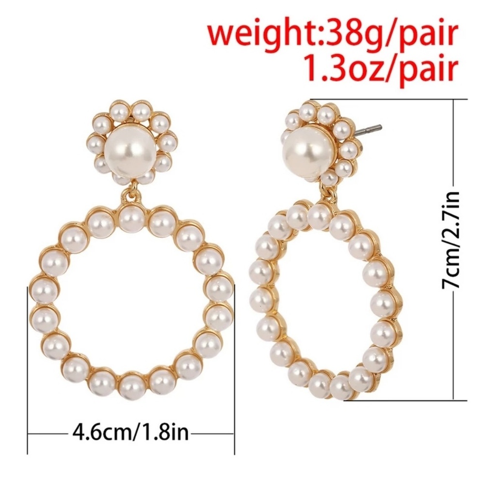 ❤Oversized Pearl earrings - Picture 5 of 7